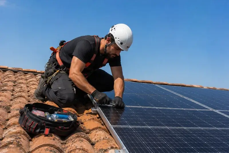 Maintenance et monitoring de panneaux solaires à Duingt
