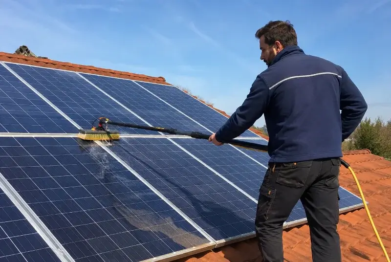Nettoyage et entretien de panneaux solaires à Duingt